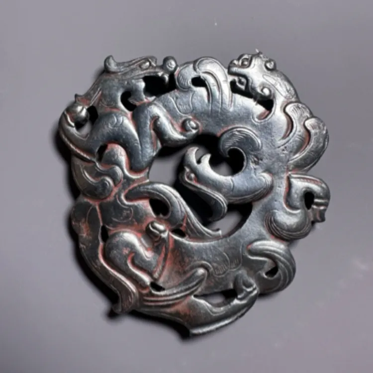 汉代风格，银龙凤璧
