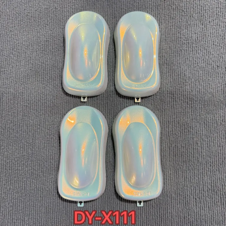 超级白色变色龙特效漆水晶幻彩漆摩托白色车漆改色无需更改行驶证