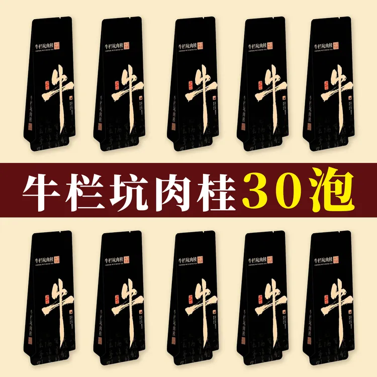 牛栏坑肉桂茶武夷山大红袍浓香岩茶肉桂网红口粮茶高级茶叶体验装
