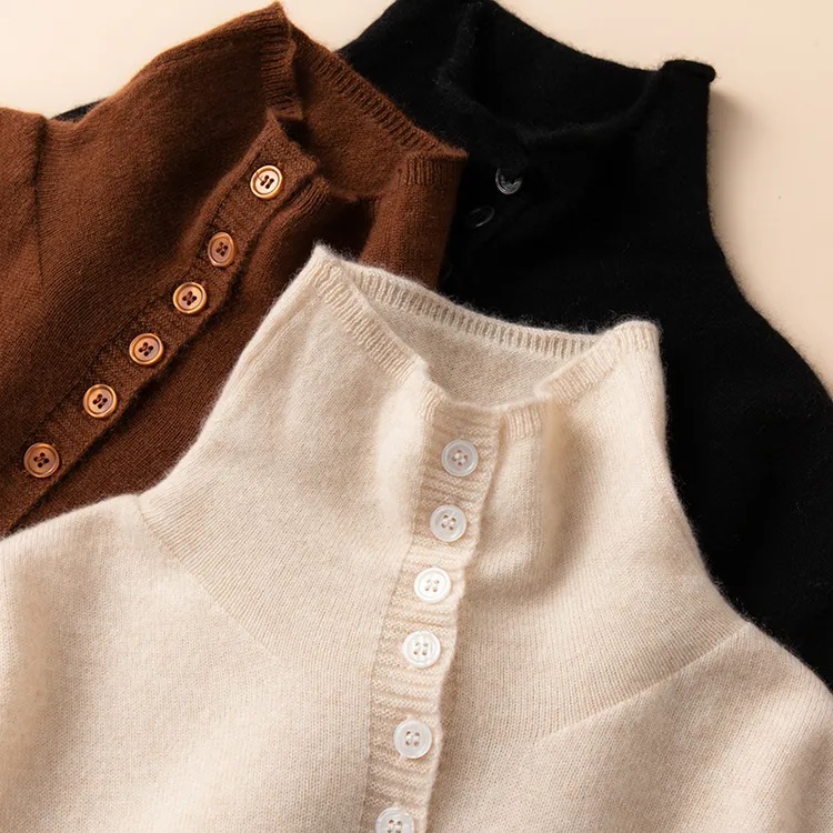 S·Y·C【三穿实用进阶版】100纯山羊绒多扣开衫外套女CYR240114