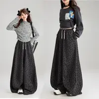 新款孕妇裤阔腿裤时尚香蕉裤2025秋冬松紧高腰宽松拖地弯刀休闲裤