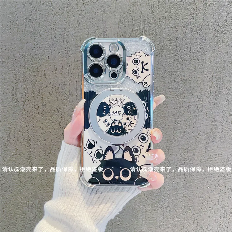 6D四角防摔壳适用苹果17/iPhone/华为荣耀/OPPO/VIVO小米手机壳潮