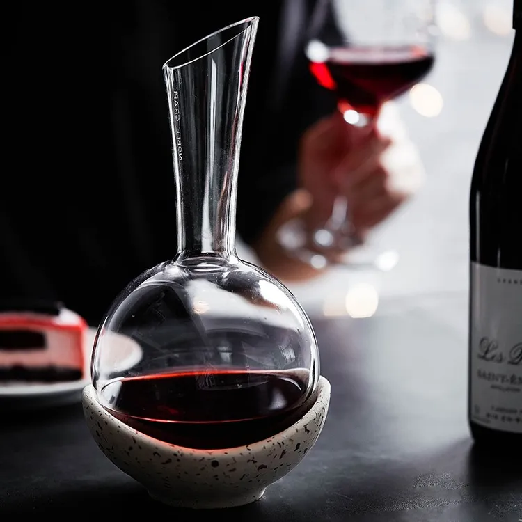 进口洛娜家用欧式水晶玻璃醒酒器红酒快速醒酒分酒器葡萄酒壶