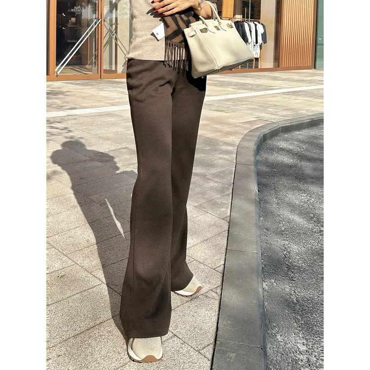 JESSICA WU抽绳显瘦垂感休闲单品宽松微喇裤2539D03002