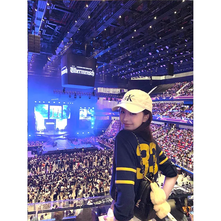 2025年夏季新品设计感数字印花拼色圆领打底体恤上衣工装长裤套装