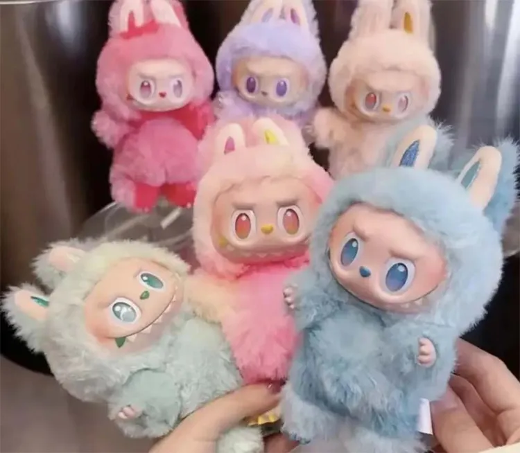 现货3代 bubu三代趣味可爱搪胶耳朵毛绒仿貂毛玩具挂件仿盲盒捡漏