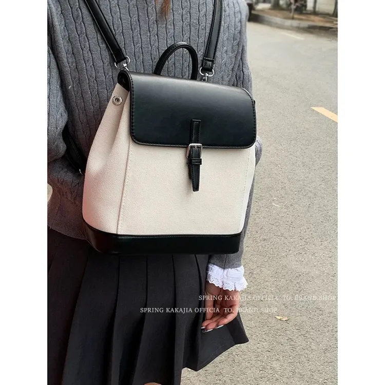 「Ohyoudo」韩系高智感双肩包!百搭学院包包英伦感双肩包秋上新