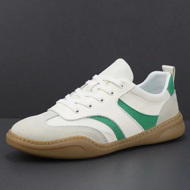 路易圣戈希男士板鞋平底休闲鞋新款夏季透气牛筋底防滑软底德训鞋