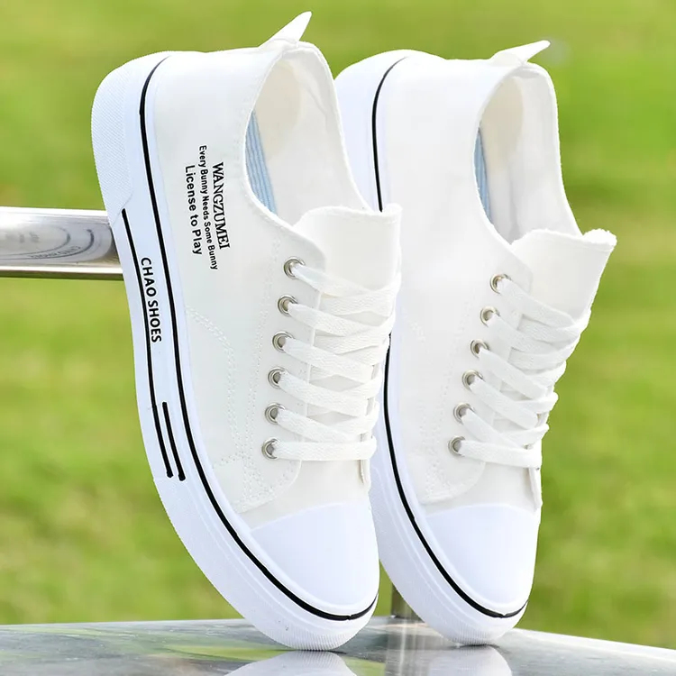 帆布鞋男鞋四季款2025新款百搭运动鞋休闲布鞋学生小白鞋平板潮鞋