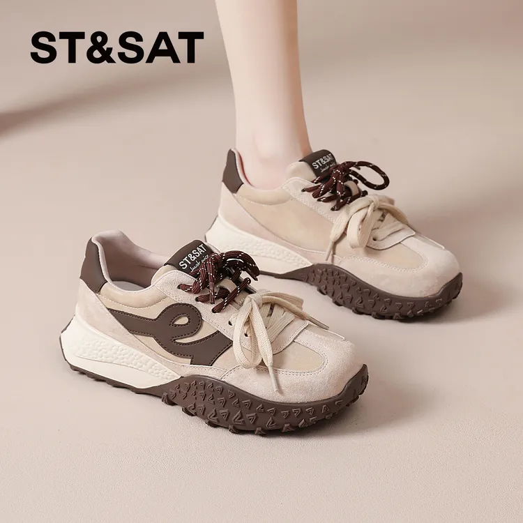 星期六爆款复古德训鞋女款2026春季新款超火阿甘鞋厚底运动休闲鞋