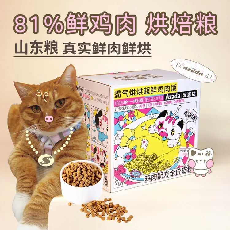 【国庆特惠】猫粮烘焙粮鲜鸡肉全价全期成长低敏无谷高蛋白成猫幼猫