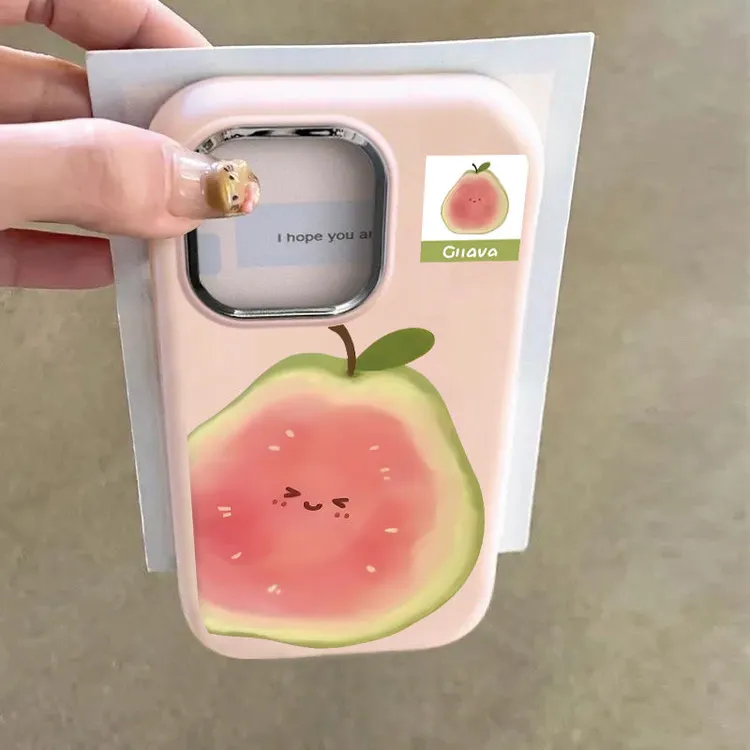 芭乐表情适用iPhone16手机壳苹果15大孔14新款13软壳12保护套11女