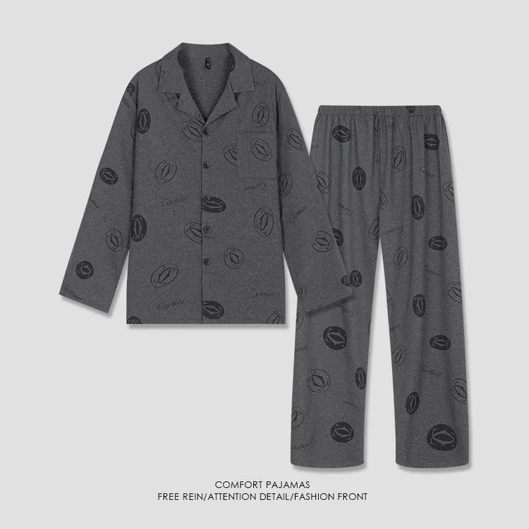 【好福份】秋季男士睡衣长袖长裤可外穿家居服-25346爽肤棉