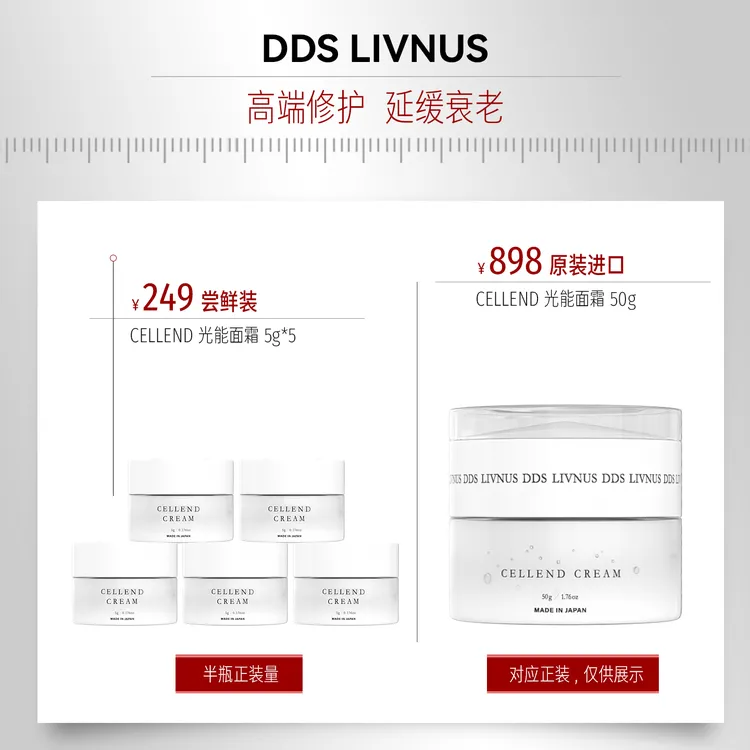 【超值尝鲜】DDS Cellend抗光老修护光能面霜旅行组合装25g