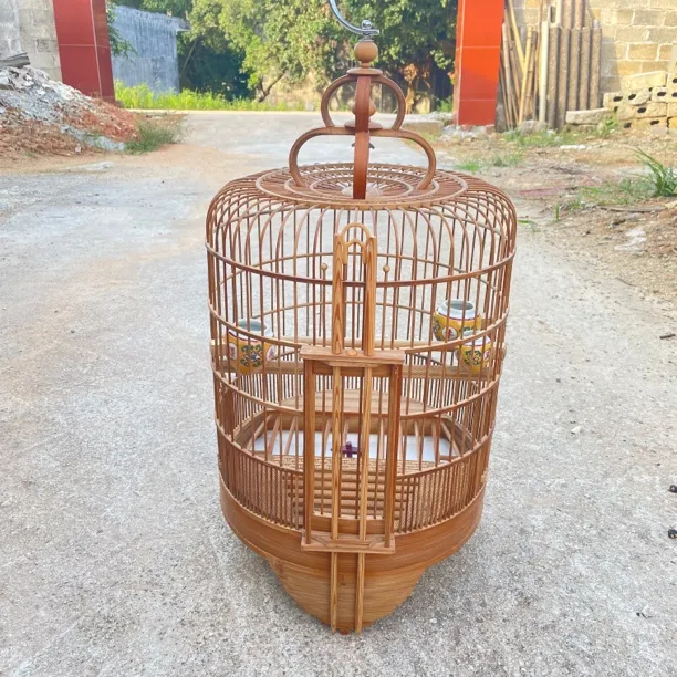 广笼清远笼36广西底画眉方边水波脚八哥鹩哥鸟笼全套大号精品笼