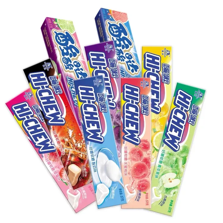 森永嗨啾香口软糖hichew口嚼糖水果汁糖条装糖果喜糖办公室小零食