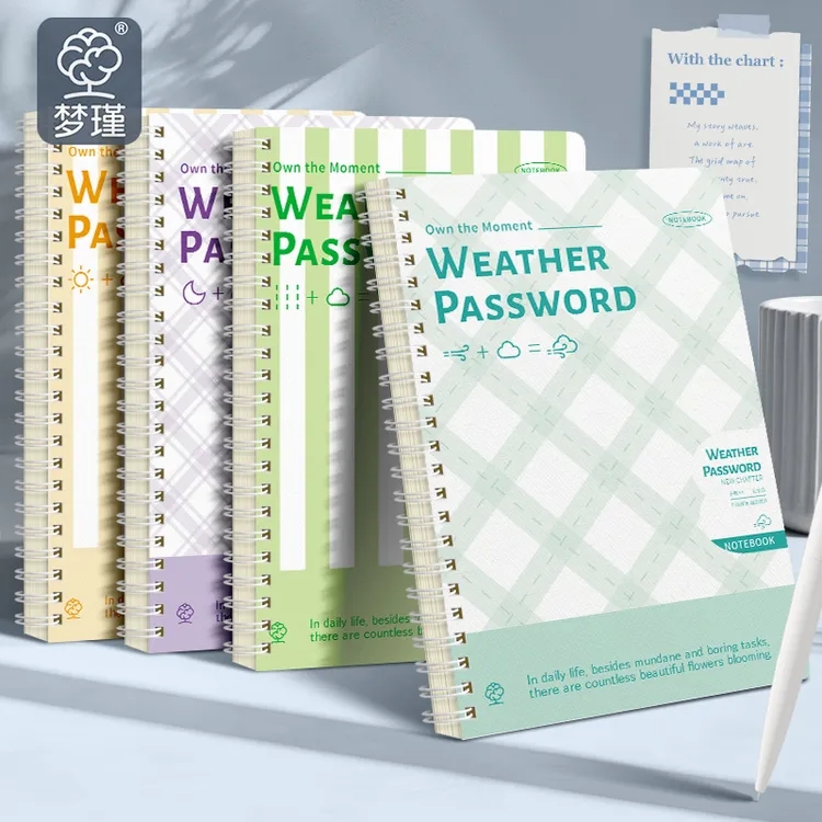 高颜值文艺B5线圈本ins风加厚学生笔记本作业本日记本可爱记事本