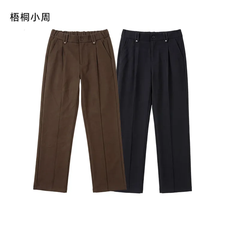 冬季新款休闲西裤男款裤子加厚直筒休闲裤男裤子男款秋冬款