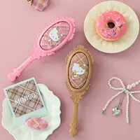 三丽鸥家族复古格纹系列气囊梳（棕色）-Hello Kitty款