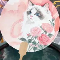 256手绘扇子手作