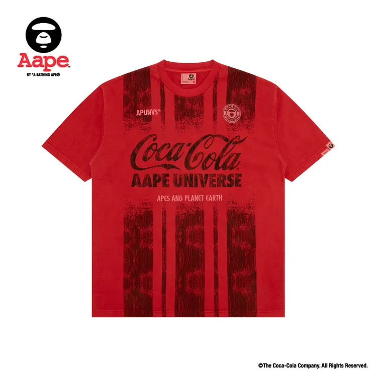Aape旗舰店男装26春夏可口可乐(COCA-COLA)联名款短袖T恤9791XXQ