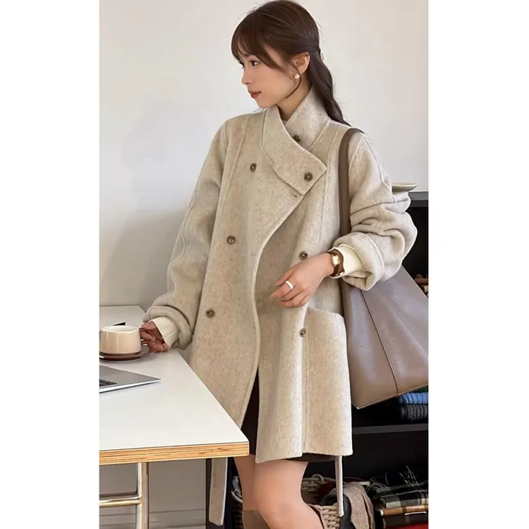 温柔的秋季女性羊毛外套今年新款羊毛外套高端小短款韩式时尚宽松