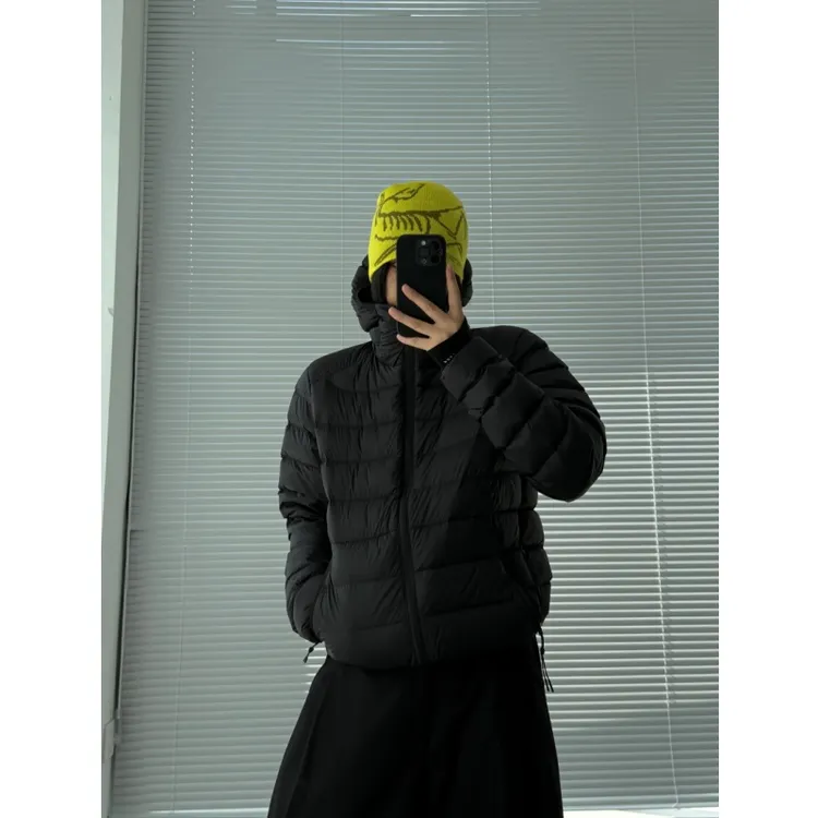 潮流连帽冬季轻薄男女短款宽松保暖轻便羽绒服外套