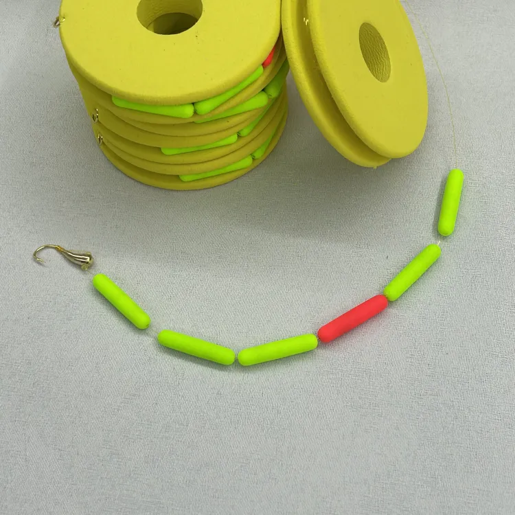 A4纯手工精绑超大漂豆朝天钩七星漂线组醒目大漂野钓鲫鱼专用