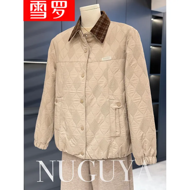 时尚休闲妈妈装棉衣女外套春秋新款上衣气质百搭中老年人洋气棉服