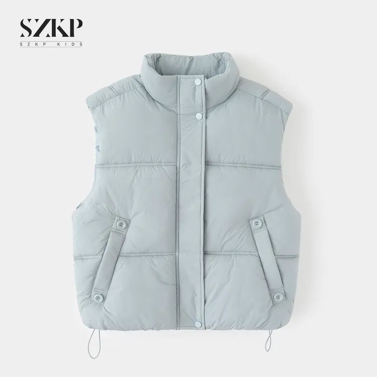 SZKP冬季新款女童洋气背心外套中大童休闲百搭儿童马甲BGYD552763