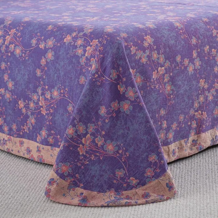 【梅枝-单床单】全棉纯棉双层纱床单单件母婴级棉褥单长绒面