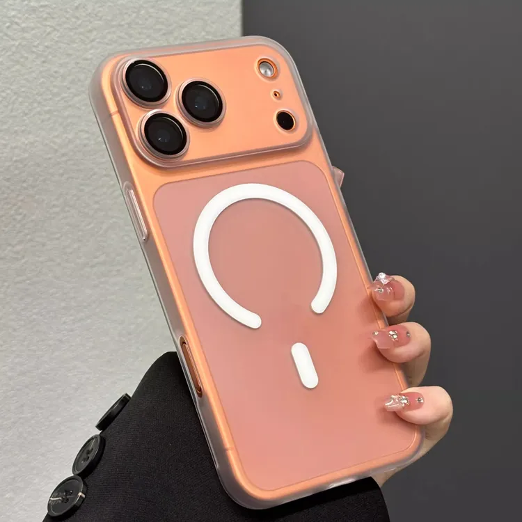 带镜头膜适用苹果17Promax磁吸手机壳17Air透明全包苹果16pro磨砂