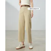 【品牌女装】朗文斯汀时尚百搭直筒休闲裤DZMK4206C12592