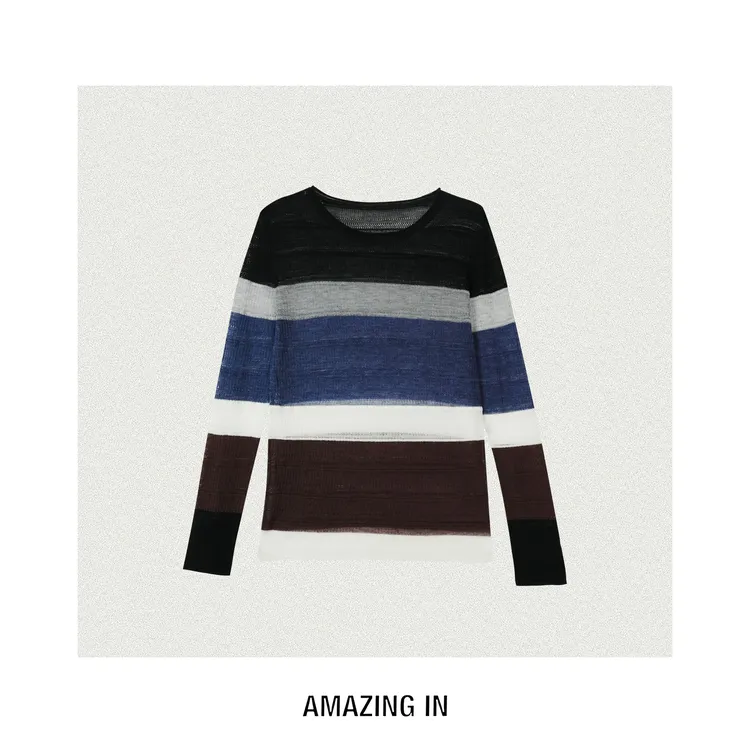 AMAZING IN1oo%水溶超细绵羊毛18针100支上衣A251206-AI5CDSW4553