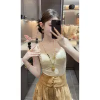 【周粥】【丝绒美背】2025秋季新款丝绒印花吊带JJQ5DD5642JJQ5DD5642