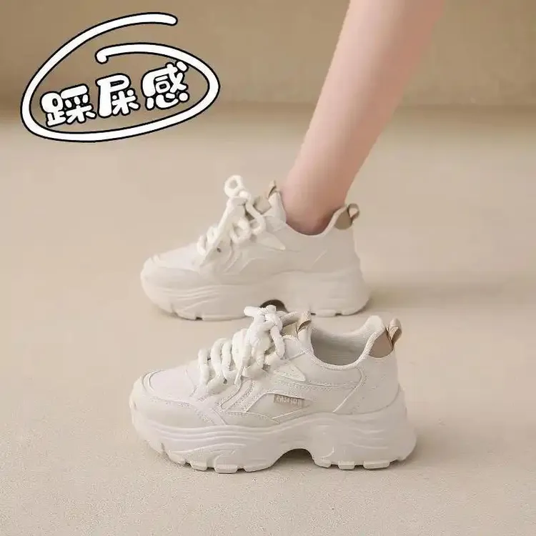 赵丽颖同款运动鞋女款春季2025爆款正品厚底显脚小码34百搭老爹鞋