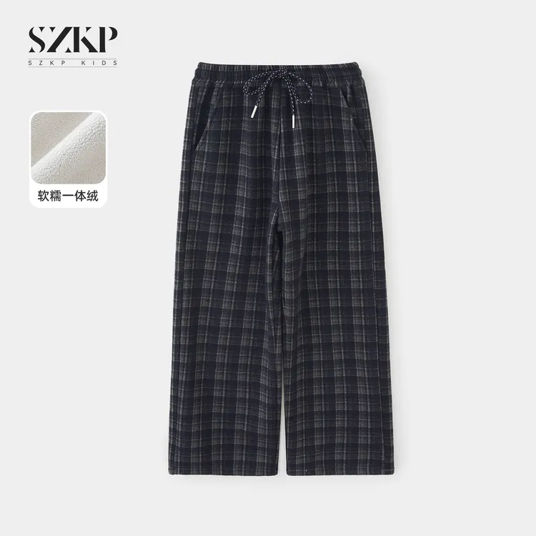 SZKP冬季新款女童装洋气裤子中大童休闲时尚儿童直筒裤JMKD556405