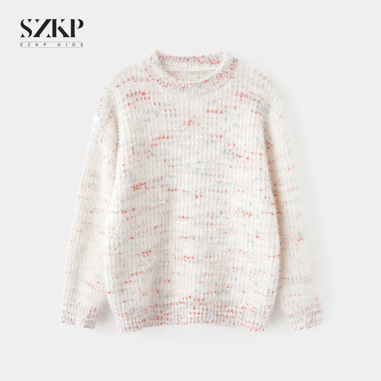 SZKP冬季新款女童装保暖上衣中大童休闲儿童加厚毛衣MFYD557397