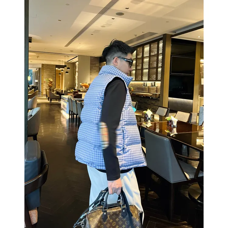 【双面穿马甲】绣马90白鸭绒秋冬填充加厚羽绒痞帅男装高级外套