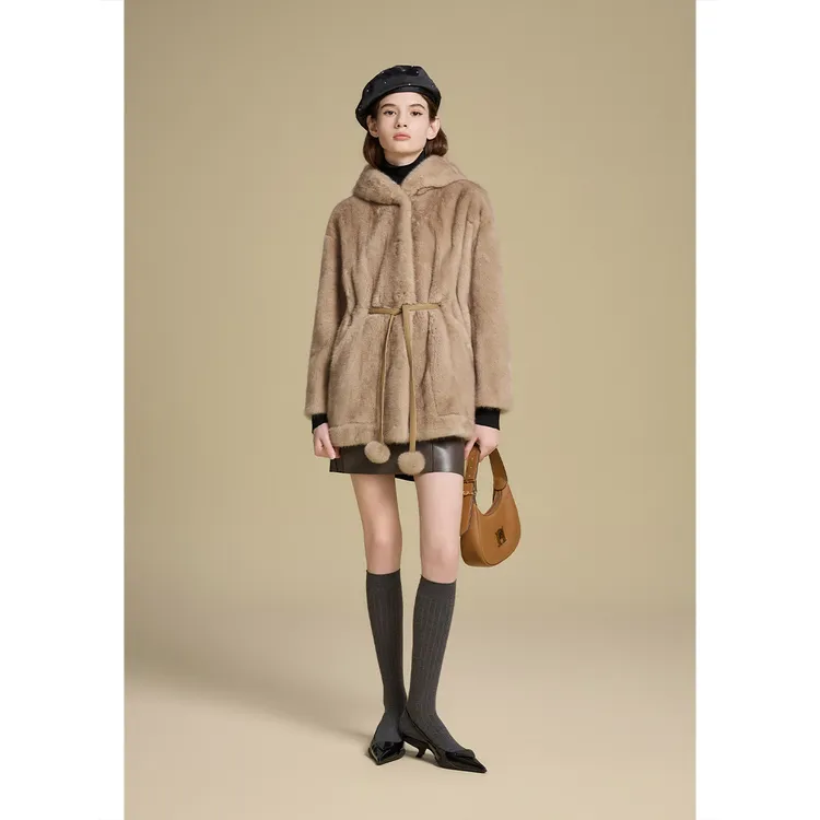 PSALTER诗篇金标冬季新款气质轻奢真皮皮草外套6C65509100