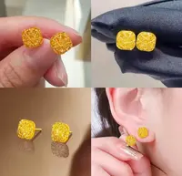 铜合金耳饰 铜合金耳饰【大号方糖耳钉】气质百搭