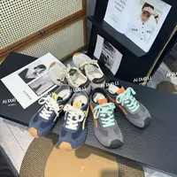 AIWEINI 可爱小歪头内增高系带德训阿甘板鞋女