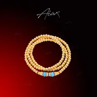 AIAX 镀K金 五一新品轻奢首饰新中式古法工艺珠珠手链女款TSS8657