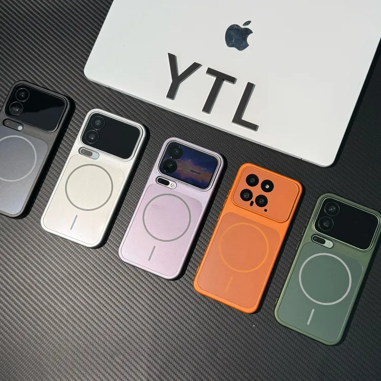 雅天立纯色磨砂磁吸适用小米17promax/15手机壳14全包vivoppo简约