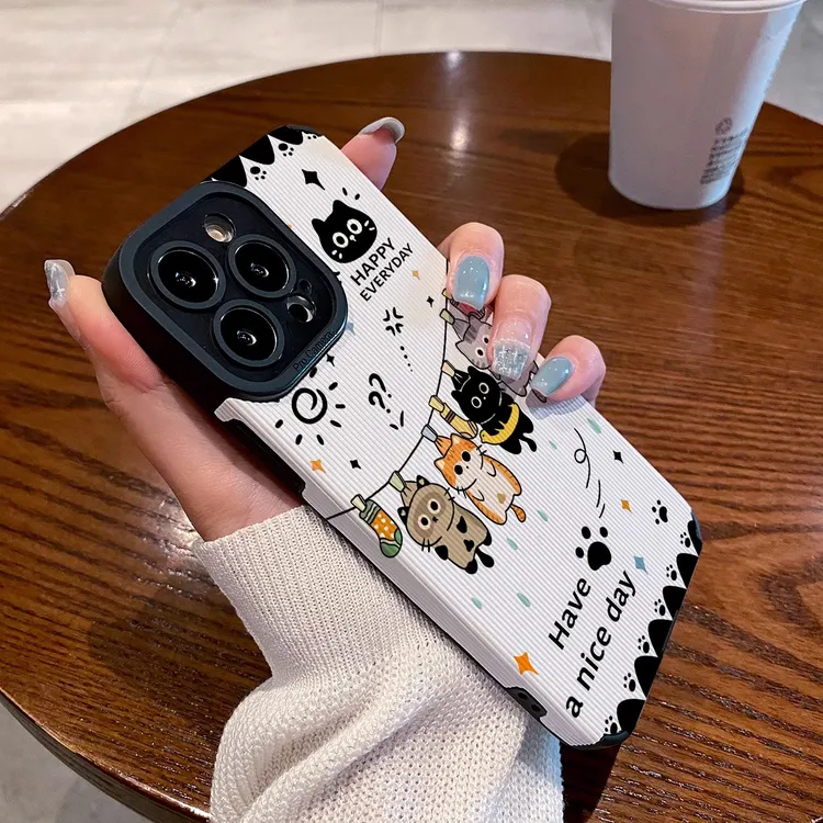 适用三星s30手机壳s25新款24硅胶s22防摔创意S23挂晒可爱猫咪