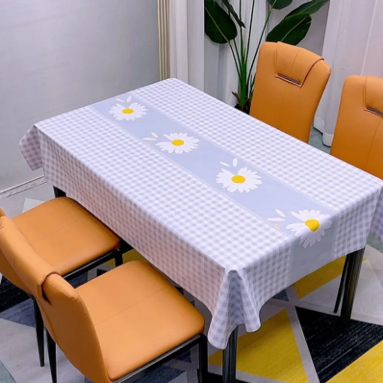 【山柳】免洗防水防油防烫茶几长方形家用加厚桌台布