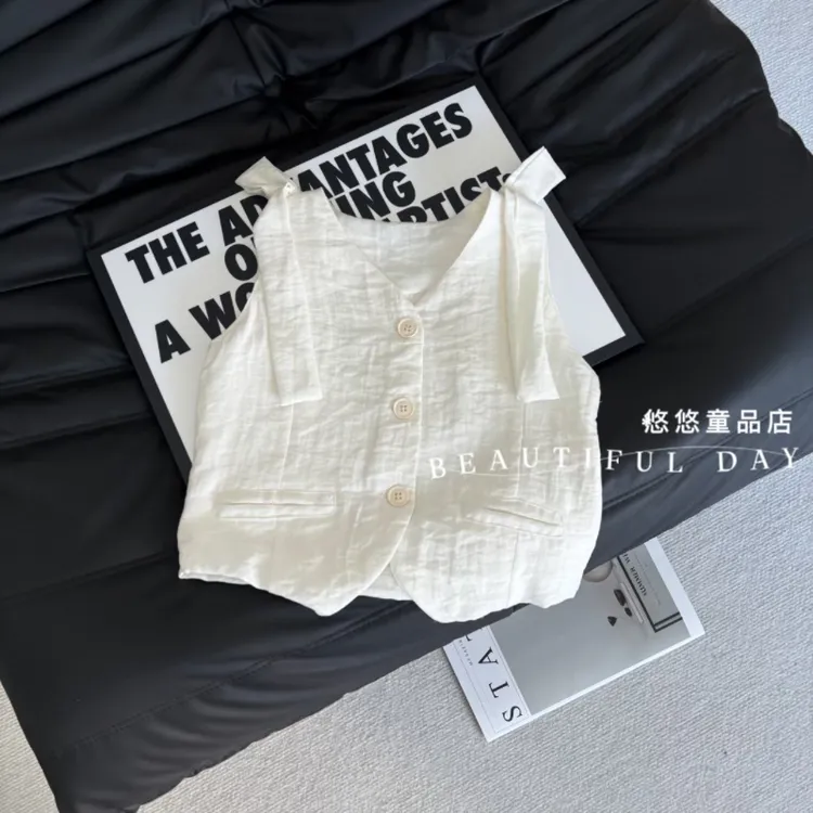 2025儿童衣服法式老钱风童装女童洋气女大童夏装