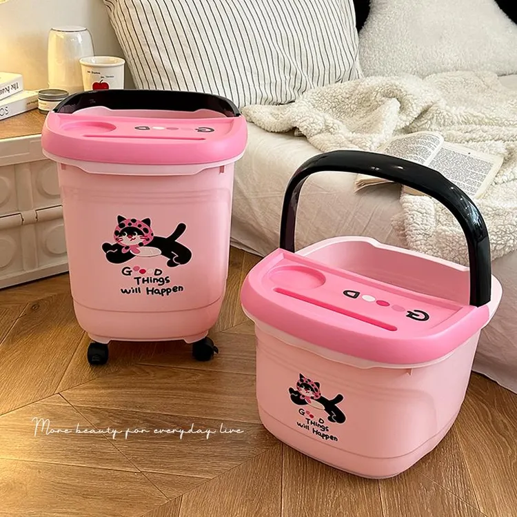 FAVMARTHA少女心养生泡脚桶过小腿学生宿舍秋冬保温家用熏蒸足浴