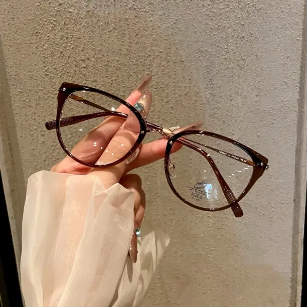 【23号】杨紫大牌同款超轻韩版猫眼近视眼镜可配度数镜片百搭