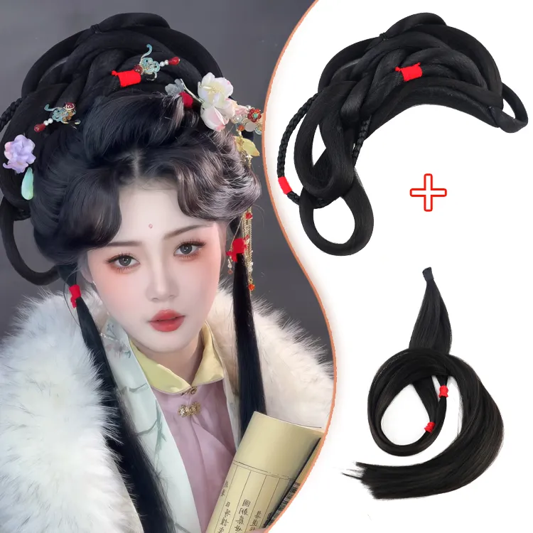 【颦儿】古装汉服假发髻红楼梦大观园黛玉宝钗妆造发包明制仕女